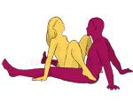 Sex position #89 - Dejavu. (face to face, sitting). Kamasutra - Photo, picture, image